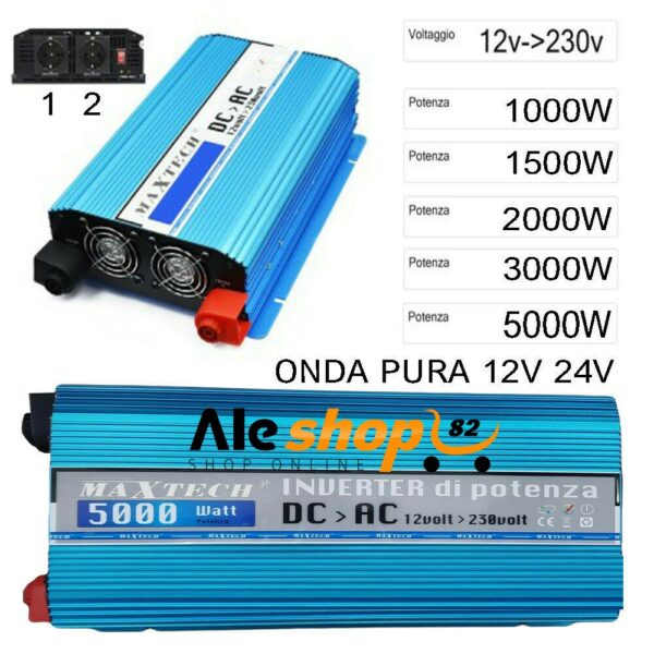 kit fotovoltaico ad isola per baite casa barca pannello solare batteria inverter regolatore - immagine 2